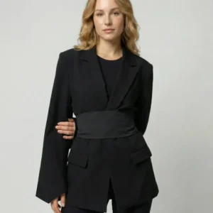 Taillierter Gürtel Blazer Damen – Valéne