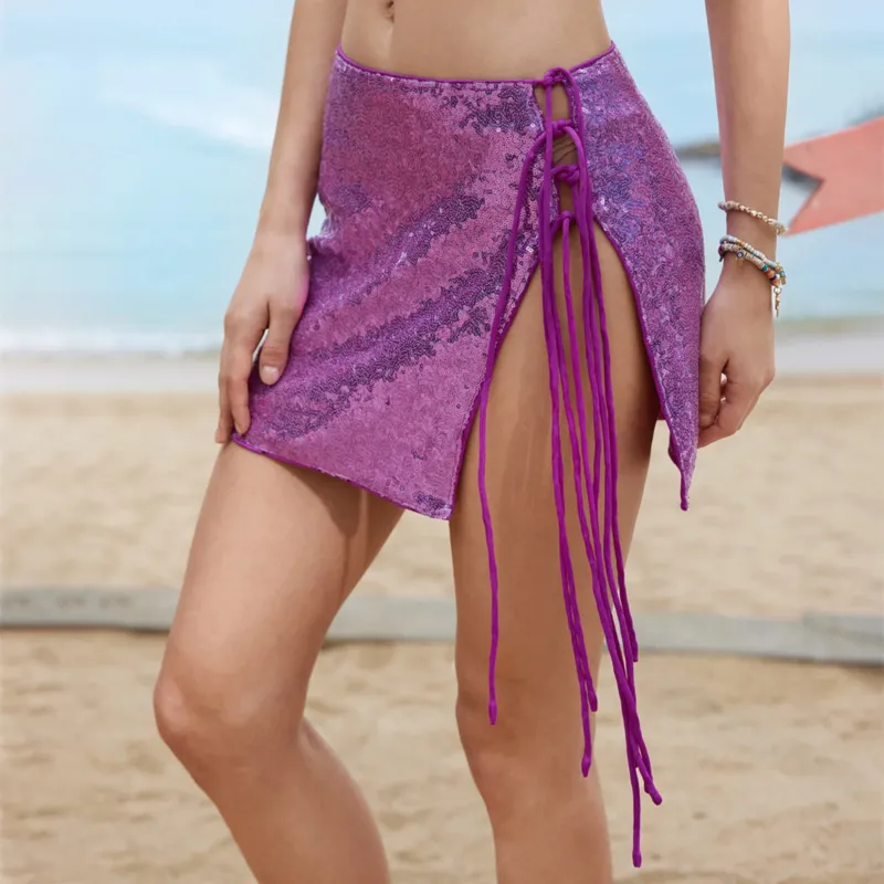 Damen Glitzernder Strandrock – Avérine